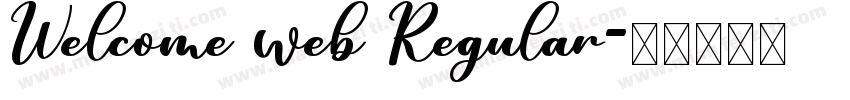 Welcome web Regular字体转换